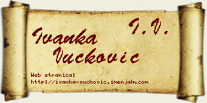 Ivanka Vučković vizit kartica